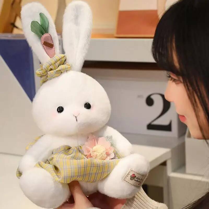 32cm New Simulation Sweet Rabbit Doll Stuffed Plush Toy Cartoon Anime Cute Pillow Gift for Children's Girlfriend Fun Doll
