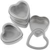 12pcs Empty Heart Shaped Gift Boxes Metal Tins with Clear Window Heart Shaped Metal Tin Cans Small Candle Tins with Lids Party Favor Box Gift Wrap Box