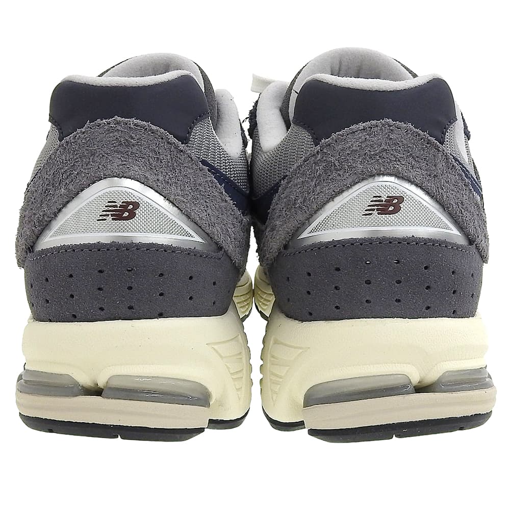NEW BALANCE Men's Suede Low-Top Sneakers, Gray and Navy, 11" M2002REL shoes 28 Gray / navyUsed