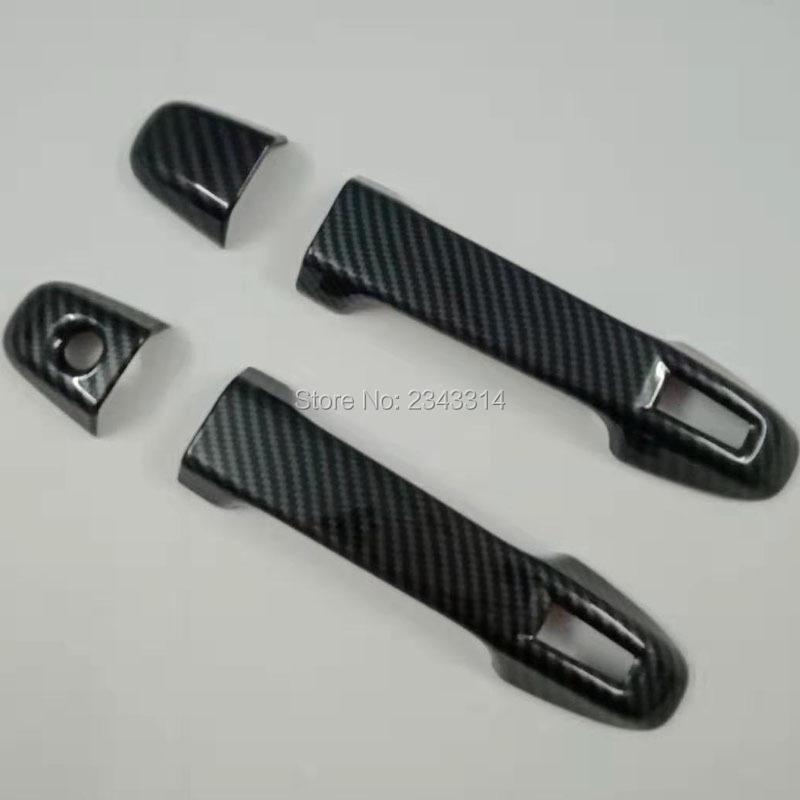 For Toyota GT86 2017 2018 Accessories Door Handle Bowl Cover ABS Carbon Fiber Outer Handle Cover gt86 External Car Styling