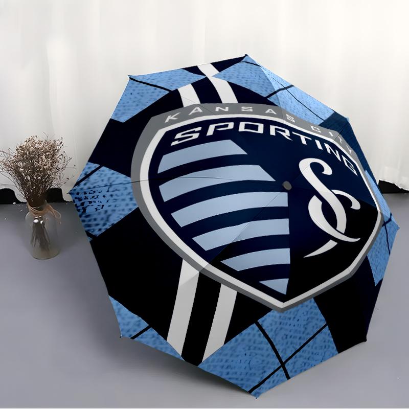 1pc Football Team (79) Umbrella, Sun Protection, And UV Shielding. It Has Eight Sturdy Ribs for Outdoor Use And Perfect Gift