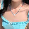 Bohemian Mixed Color Rice Beads Chain Choker Summer  Beach Necklace For Women Boho Starfish Choker Necklace Jewelry