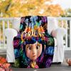 Coraline printed throw blanket—soft,warm;versatile blanket for all seasons—perfect as &air-conditioning throw,nap blanket