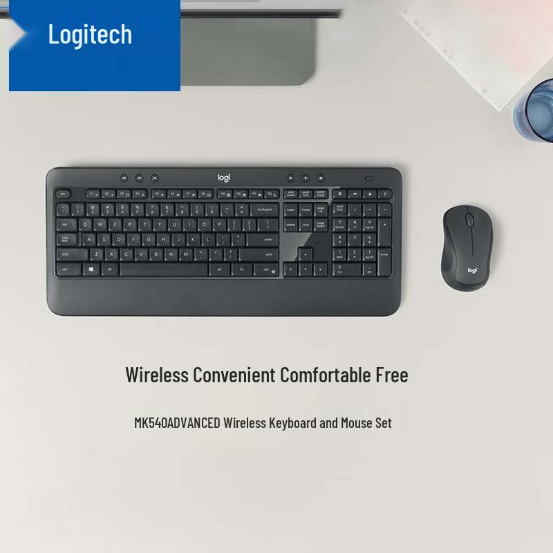 

Logitech MK540 Wireless Keyboard and Mouse Combo Full-size