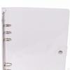 3 Pieces Binder Planner Cover PVC Transparent Notebook Protector Refillable Loose Folder Organizer