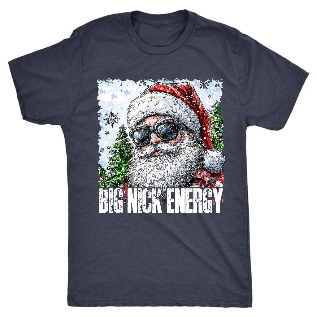 Big Nick Energy Santa T-Shirt: Funny Rude Christmas Tee