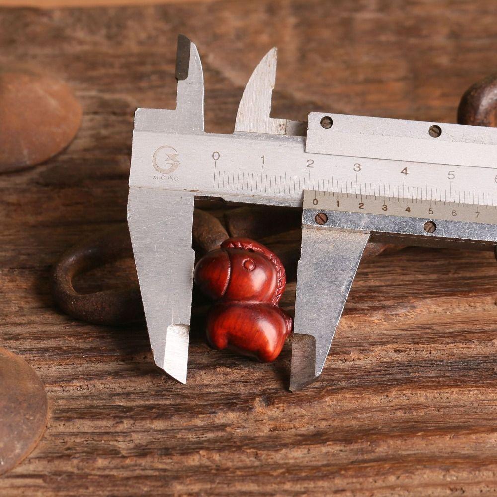 Cartoon Horse Mascot Keychain Mini Zodiac Horse Phone Chain Wooden Horse Pendant  Bag Key Decor