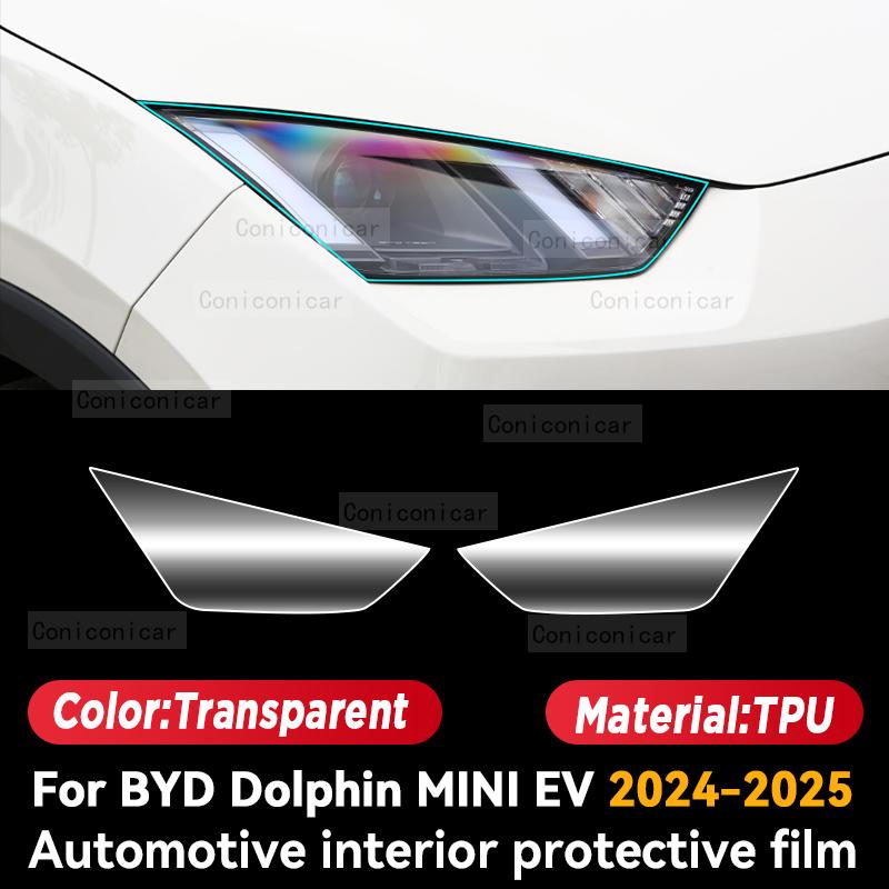 For BYD Dolphin MINI EV 2024 2025 Car Interior Center Console Screen Protective Film Anti-scratch Repair Sticker Accessories