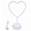 Heart Shaped Neon Desk Lamp USB or Battery Operated LED Neon Sign Decorative LED Neon Light  Women