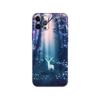 Deer Hunting Phone Case for Iphone 5 5s 2020se 6 6s 7 8 Plus X 10 XR XS 11 12 13 Mini Pro MAX Black Tpu Back Cover