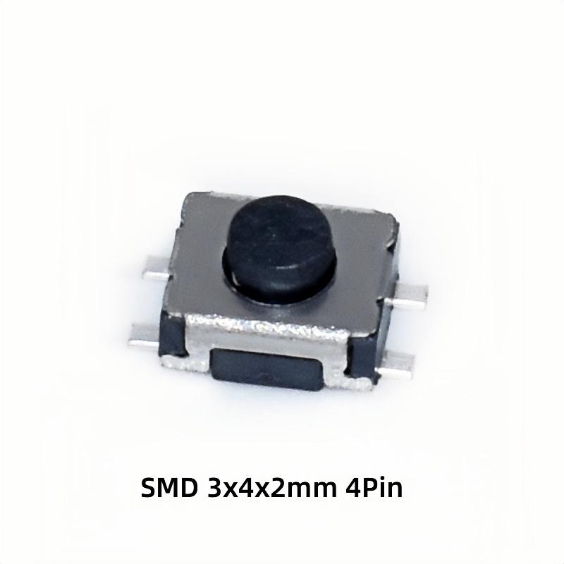 20PCS Micro Tact Push Button Switch 2X4 3X4 3X6 4X4 4.5X4.5 6X6 12X12 DIP SMD Side 2*4 3*4*2.5mm Tactile Tact Key Buttons Switch