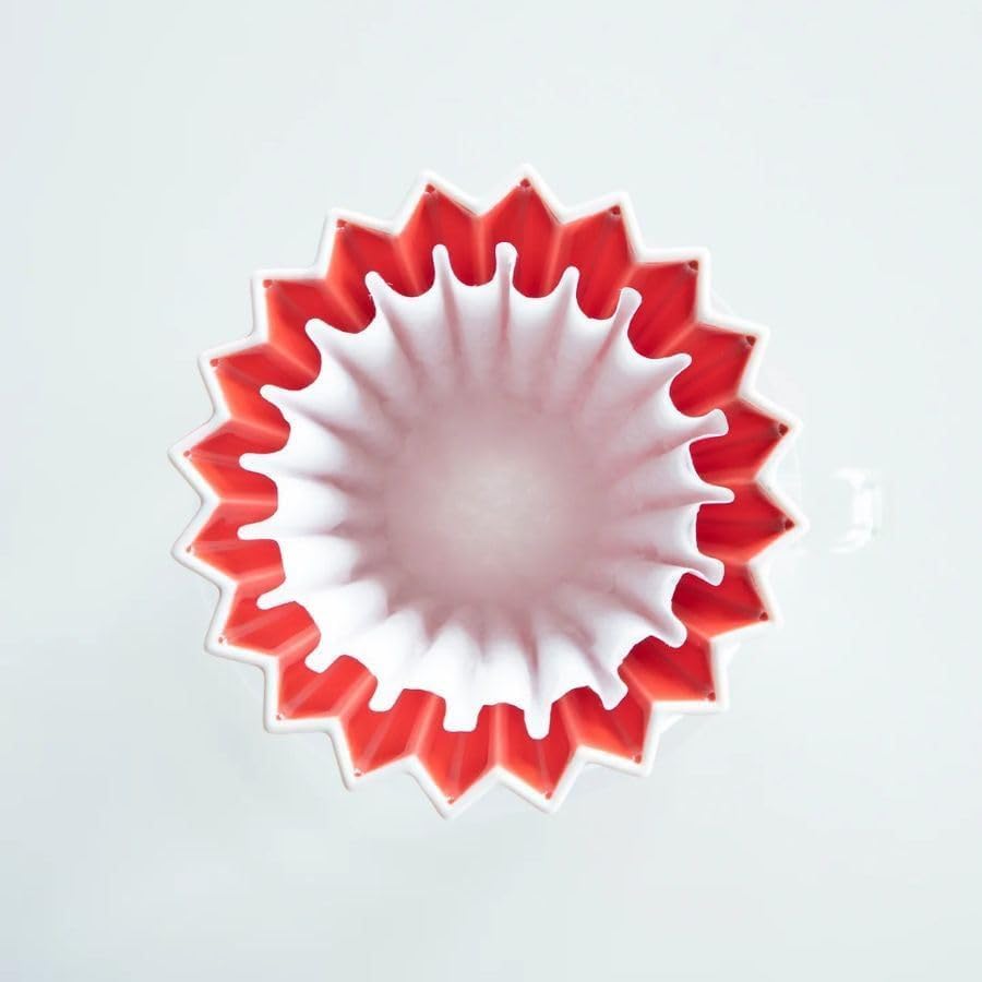 Kalita Wave Dripper Compatible Coffee Filters for 100 Filters per Pack Compatible with Origami Dripper KWF-155 (100P) 1-2 People, #22229, (1-2 People,