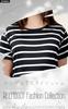 Short Sleeve Loose Fit Maxi Cute Long Sleeve Maxi Straight Everyday Black [emptio] Women's T-Shirt Dress, Top, T-Shirt, Oversized, Slimming, Striped,