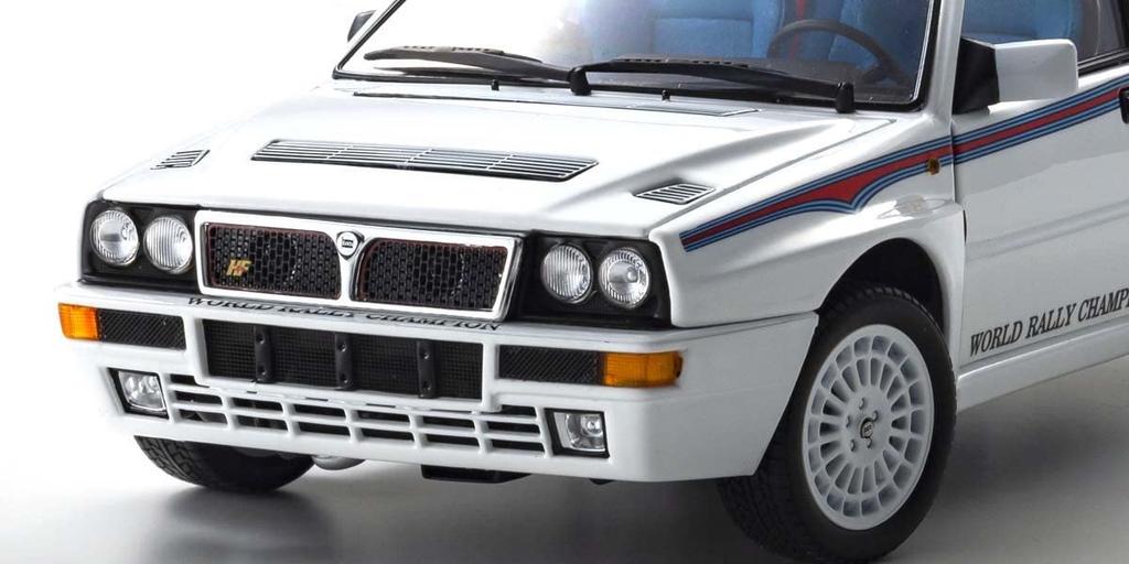 Kyosho Original Lancia Delta HF Integrale Integrale 6 White Finished Product KY8344E 1/18