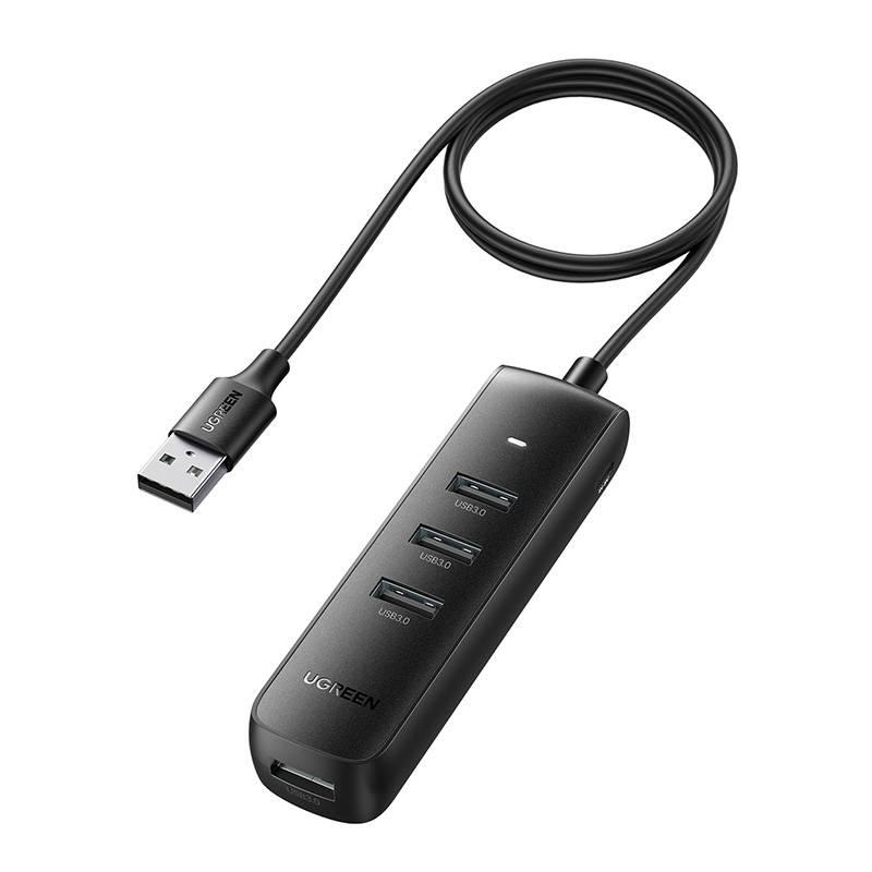 Adapter 4W1 Ugreen Cm416 Hub Usb Do 4X Usb 0.25M (Czarny)