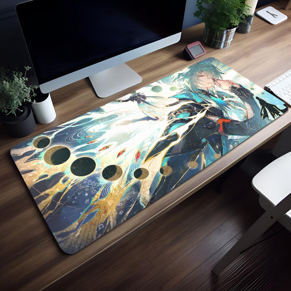 Game Honkai Star Rail Anaxa Mouse Pad Non-slip Thickened Large Writing Lockedge Office Student Gaming Cushion MousePad