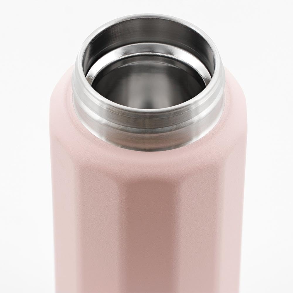 Bestco Polygonne One-Touch Mug Water Bottle, 340ml, Pink, NM-342