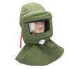 Capuche de Sablage Verre Transparent Écharpe Sableur Housse de Protection pour Peinture au Pistolet