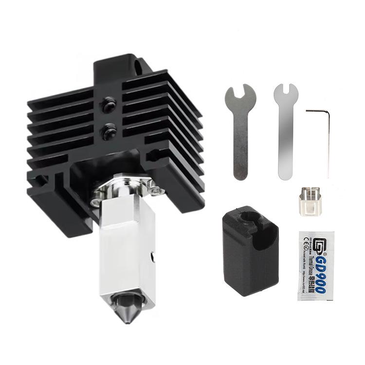 T-Rex X1 P1 3D Printer Hotend Assembly with Hardened Steel Nozzle and Ceramic Fan