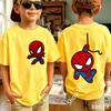 Spiders-Mans 2026 New Style Children's Pure Short-Sleeved Boys' Sport Shirt Girls' Casual Top Summer T-Shirt Cartoon Print