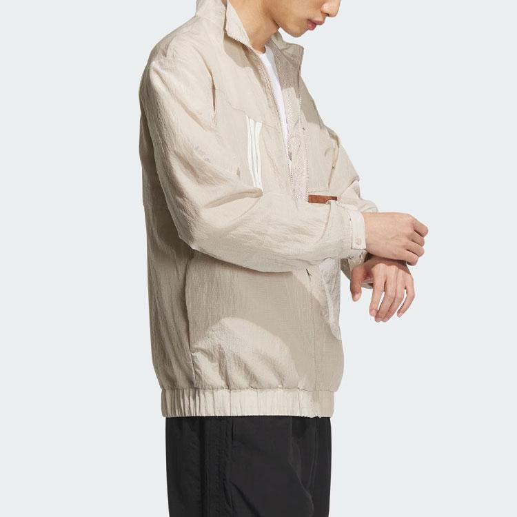Adidas Neo Color Block Windbreaker Jacket Men Jackets Brown IK5079