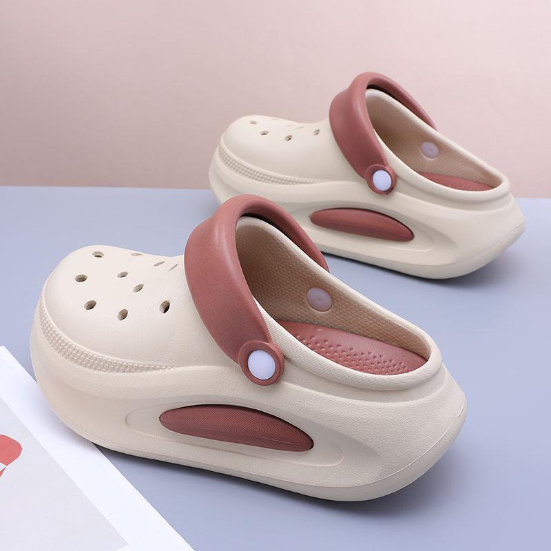 Women's Thick-Soled Height-Enhancing Sandals: Non-Slip Beach Slippers for Outdoor Sports