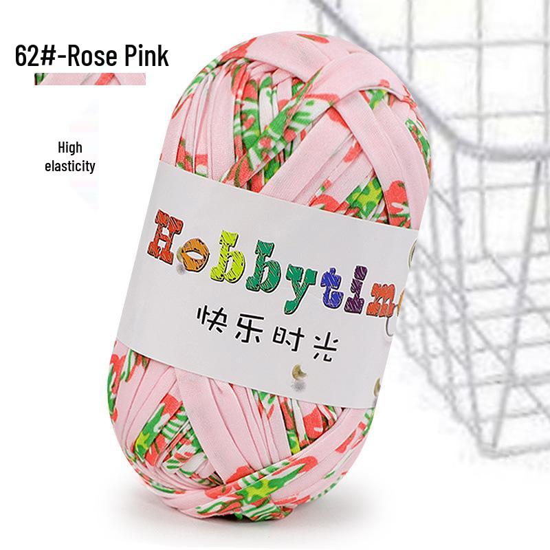Cloth Strip Yarn DIY Crochet Kit: Handmade Bag, Knitting Material for Cushions, Carpets, and Dolls