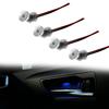 4Pcs LED Ambient Light Transparent Lamp Body Circular Car Inner Bowl Light  Door Handle Lights Handrail Lights Decorative Lamp