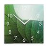 Modern Wall Clock for the Living Room Green Leaves
