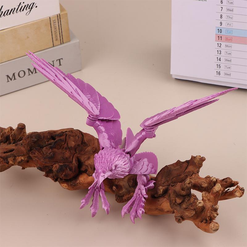 

3D-печатная модель орла с подвижными крыльями, настольные украшения, домашний декор, игрушки-непоседы, подарок для взрослых