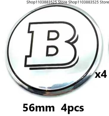 Modified Bonnet Hood or Rear Trunk or Hubcap B Logo Emblem Badge Sticker for BRABUS W213 W204 W205 W254 W210 W211 W220 W464 W253
