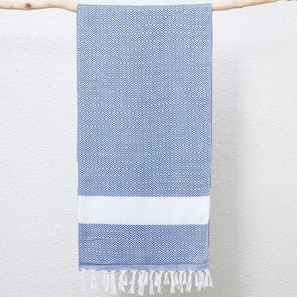Geometry Pattern Beach Towel With Fast Dry Cotton Blend For Home And Travel Use
