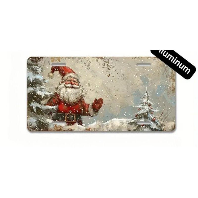 Motorcycle Souvenir License Plate, Metal Auto Wall Decor 15x30cm