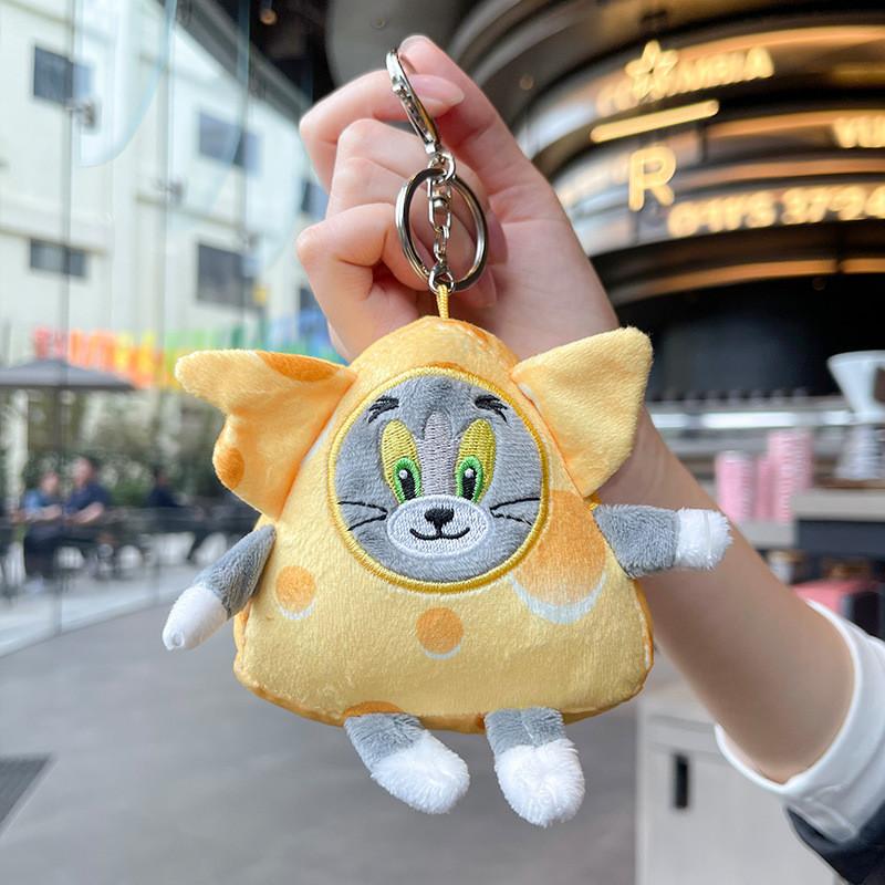 Tom Jerry And Cartoon Style Plush Keychain Pendant For Bag Ornament And Gift