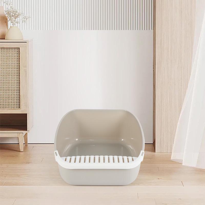 Detachable Large Cat Litter Box with Shovel - Anti-Litter Design for Easy Cleaning