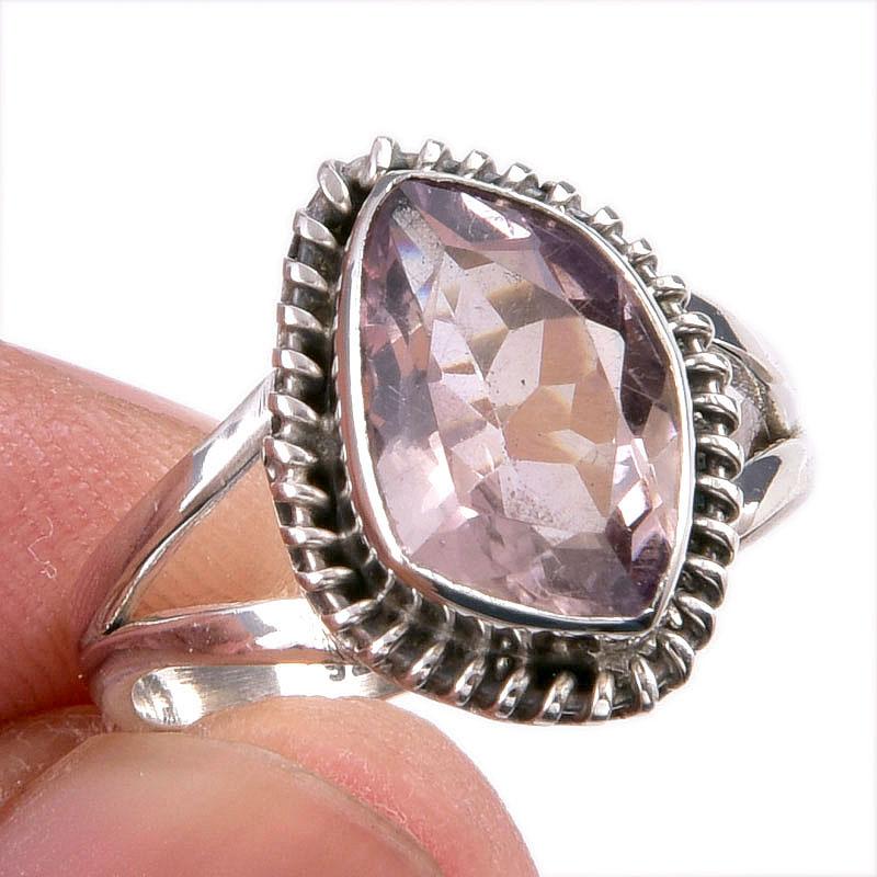 

Natural Ametrine Gemstone Handmade 925 Solid Silver Jewelry Ring Size 7 e9i51