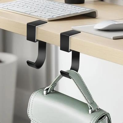Portable Hanging Bag Hook Student Desk Side Hanging Bag Artifact Removable Mobile Handbag Holders Multi-functional Table Hook