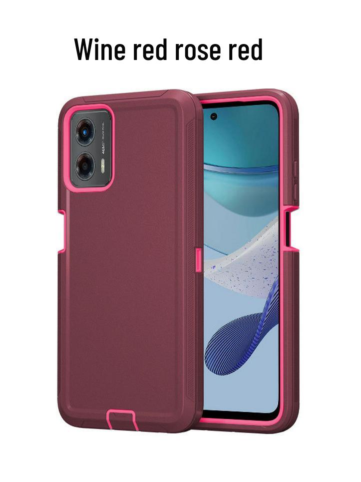 Moto G Power 5G 2024 Drop-Proof Protective Case, Three-in-One Design, Cross-Border Compatible.