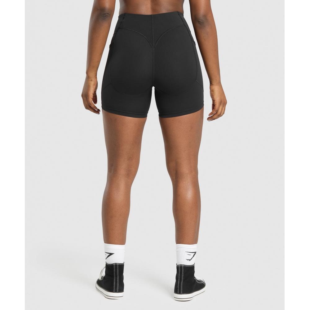 Gymshark Hebetaschen-Shorts Schwarz B3b6k Bb2j
