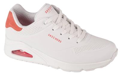Uno - Pop Back, Womens White Sneakers
