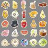 50 Humorous Cat Head Stickers: Cross-Border Decor for Phones, Water Cups, Laptops