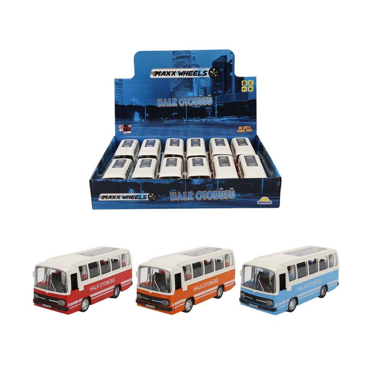 

3097 Sunman, открытый общественный автобус Pull&Drop, 15 см