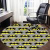 1pc Batman Symbols Office Round Area Rug, Under Office Chairs Bedroom Living Room Home Decor, Room Deco, Available in Various Sizes