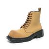 2024 British Retro Plus Size Men's High-top Martin Boots - Autumn/Winter Casual Trendy Height-boosting Leather Boots