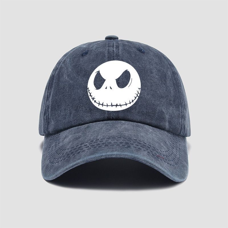 Fashion Nightmare Before Christmas Jack Casual Hat Baseball Caps Breathable Snapback Sun Hats Adjustable Color Peaked Cap Unisex