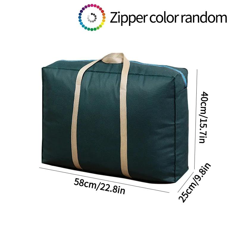 Large Luggage Bag Large Capacity Woven Bag Multifunctional Luggage Packing Bag Clothing Organizer Zipper Portable Moving Bags