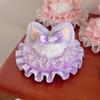 Lace Trim Bunny Ear Hair Clip Sweet Pink Lolita Hair Accessory Rabbit Ear Headpiece  Cosplay Party