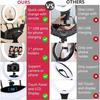 EOTO LIGHT Ring Light Avec Trépied,19 Pouces Extérieur 2900-6000K LED Anneau Lumineux Réglable,Lampe Annulaire Pour Telephone You