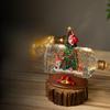 Music Case Christmas Message In A Bottle Christmas Snow Globe Musical Wine Bottle Holiday Ornament For Children'S Birthday Gift