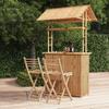 Vidaxl 3-Cz. Bamboo Bar Furniture Set